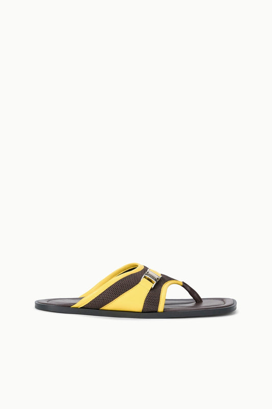 STAUD | Kacey Thong Espresso Lemon