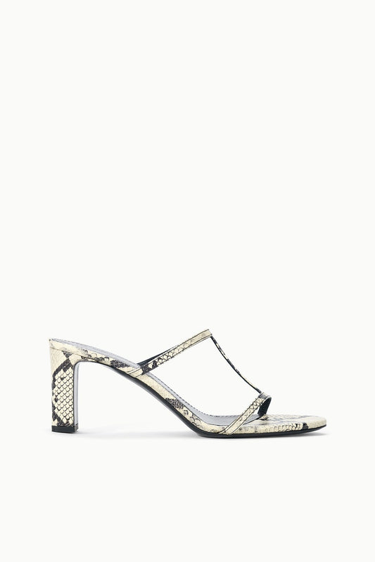 STAUD | Talita Heel White Snake