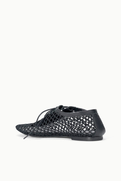 STAUD | Kit Lace Up Flat Black