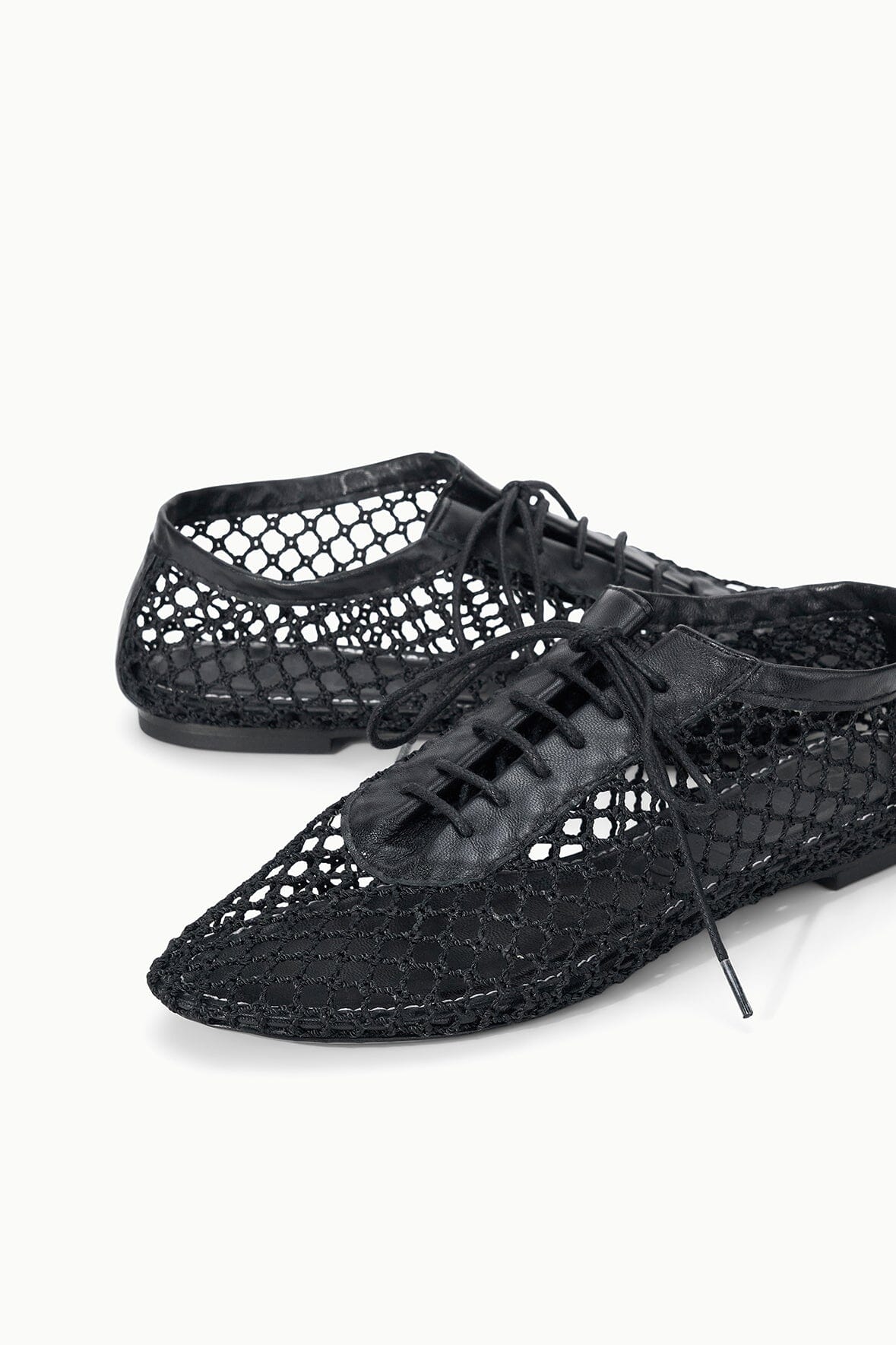 STAUD | Kit Lace Up Flat Black