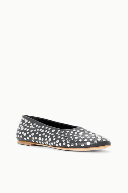 STAUD | Alba Ballet Flat Rivets