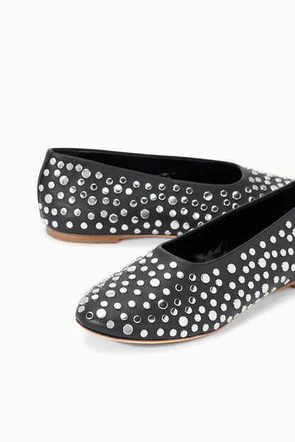 STAUD | Alba Ballet Flat Rivets