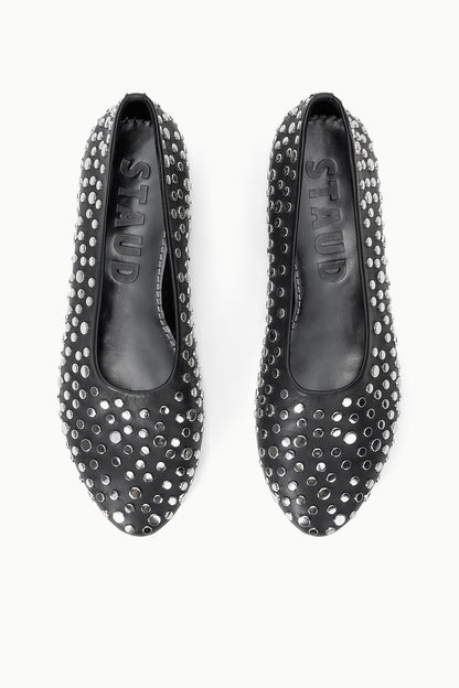 STAUD | Alba Ballet Flat Rivets