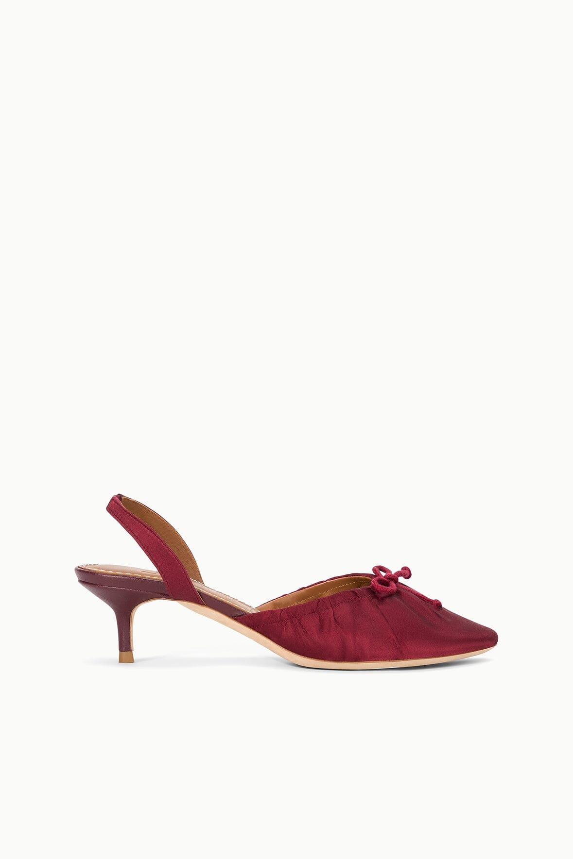 STAUD | Alba Ballet Slingback Oxblood