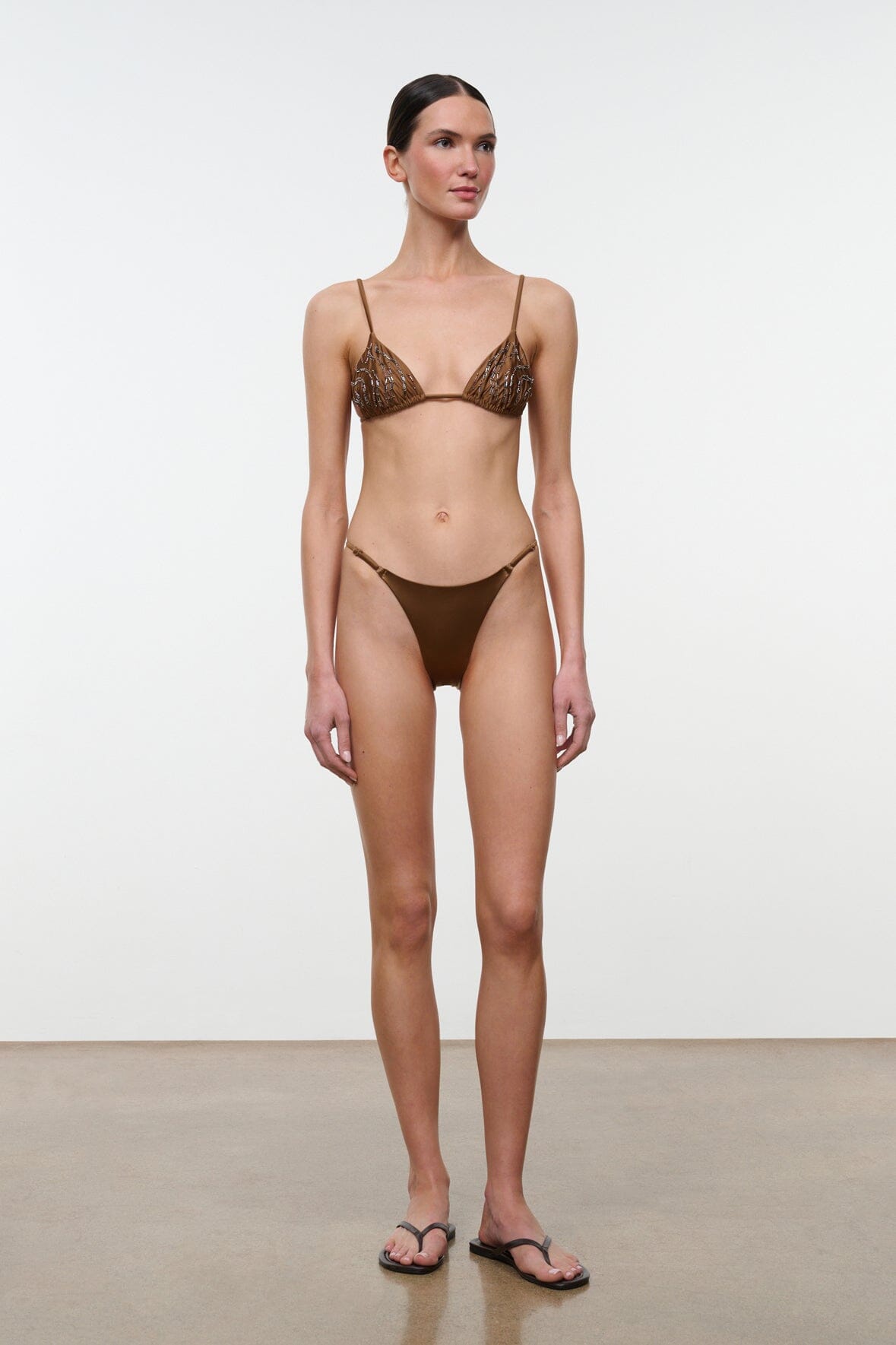 STAUD | Alexis Bikini Top Bronze