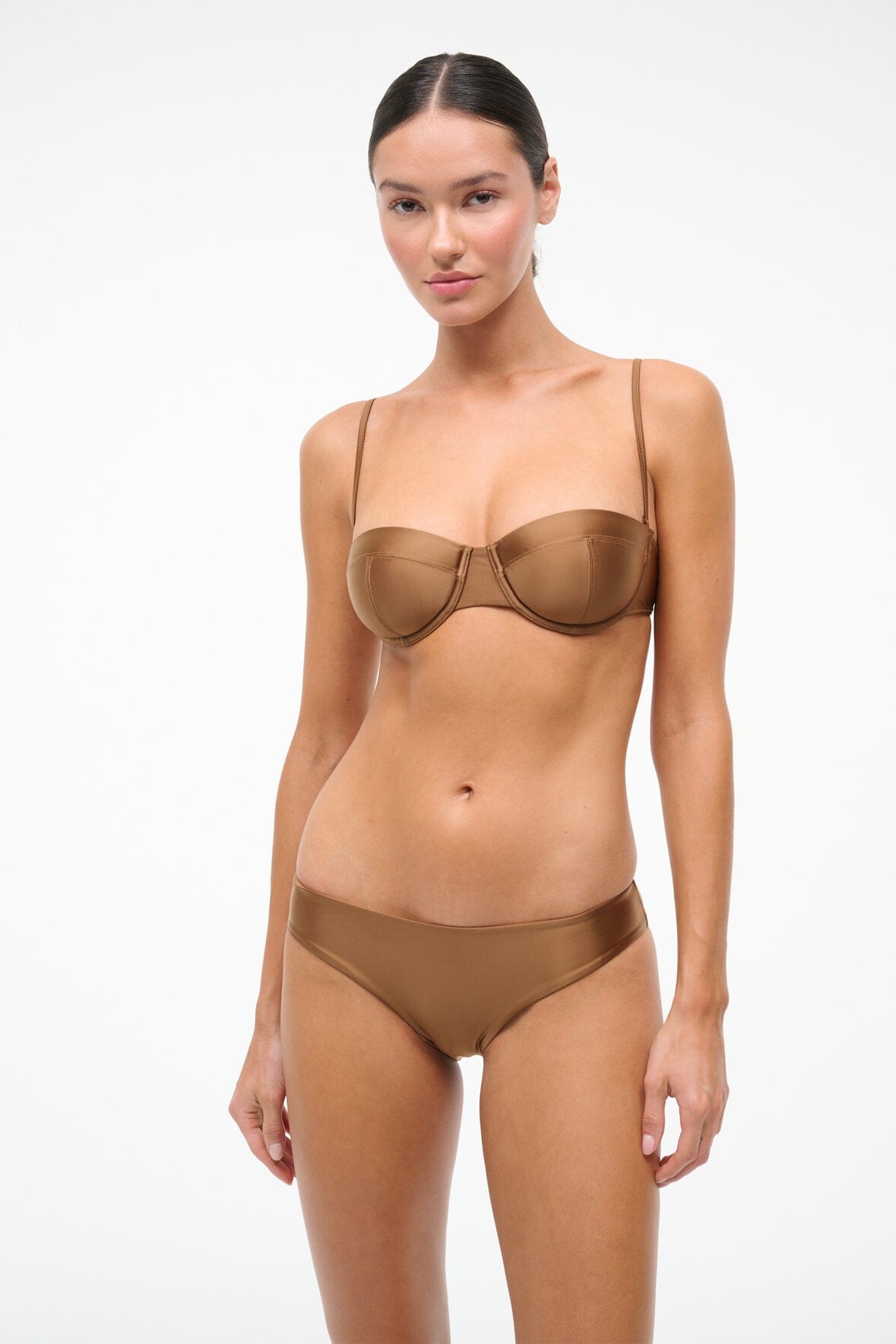 STAUD | Gemma Bikini Bottom Bronze