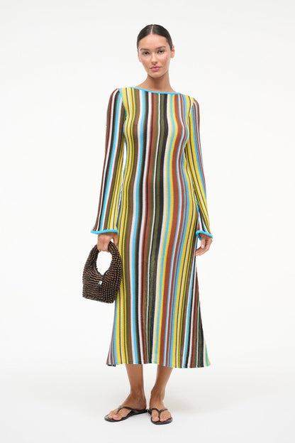 STAUD | Lorena Dress Skate Stripe