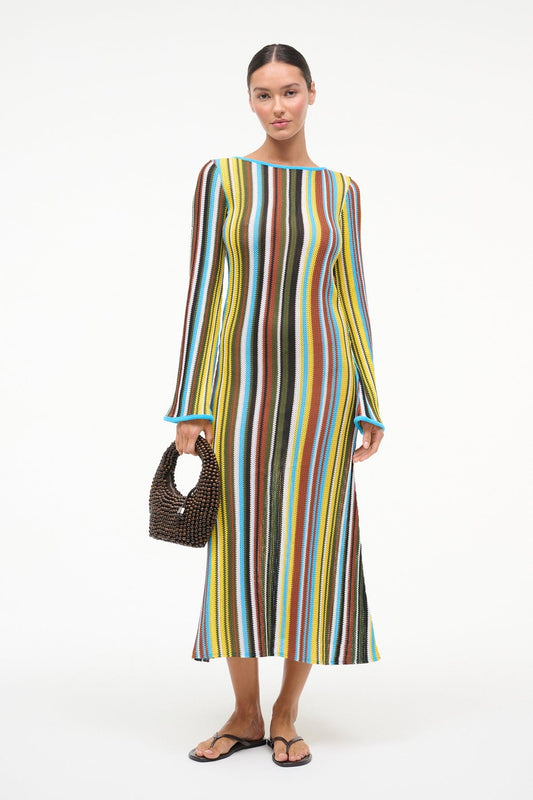 STAUD | Lorena Dress Skate Stripe