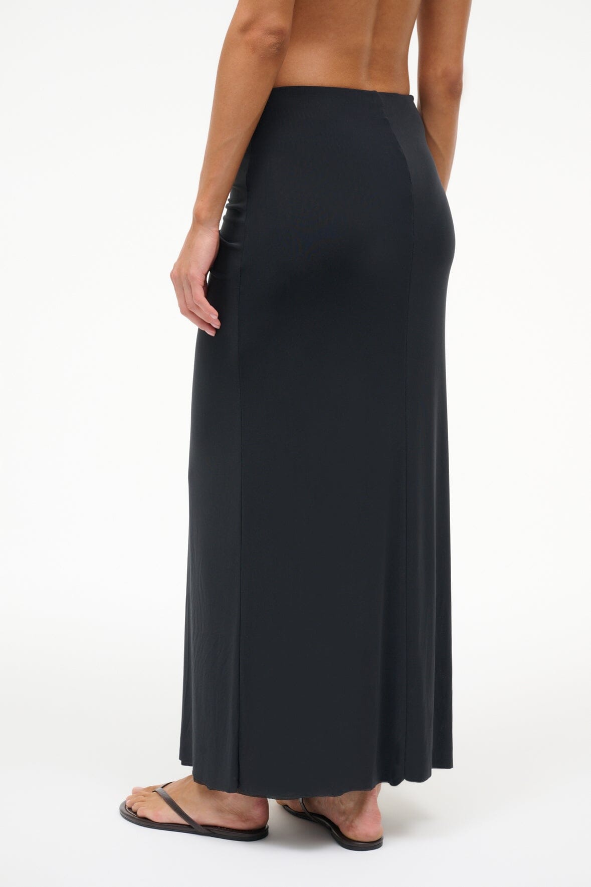 STAUD | Soraya Mesh Skirt Black