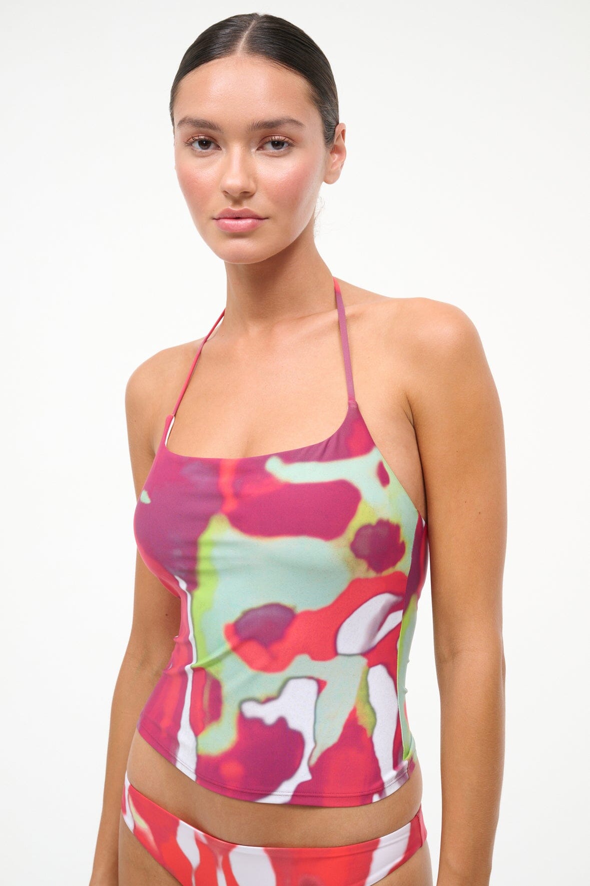 STAUD | Laird Tankini Top Red Zone