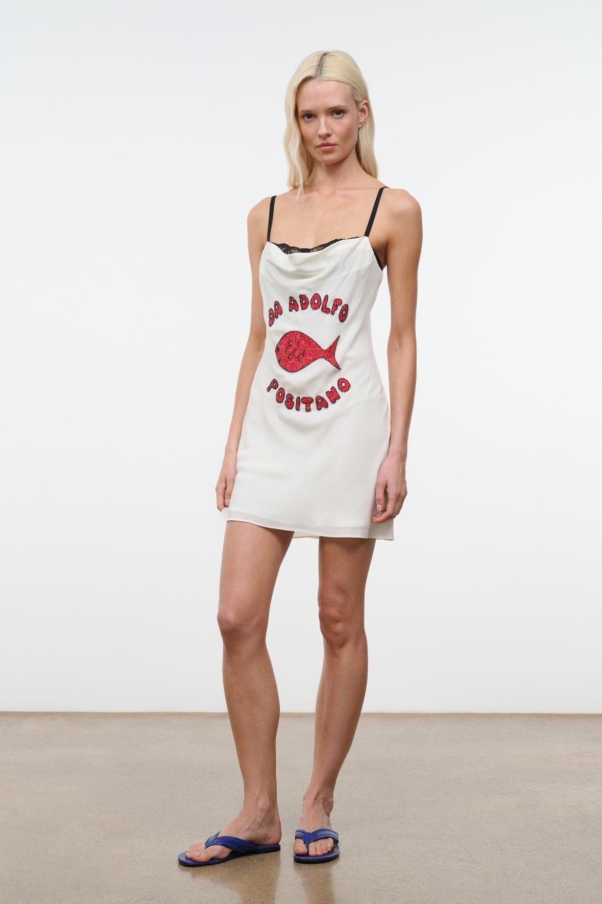STAUD | Evangeline Silk Mini Dress Da Adolfo