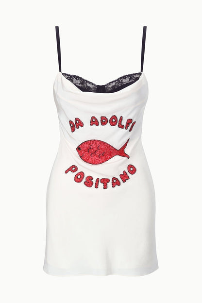 STAUD | Evangeline Silk Mini Dress Da Adolfo