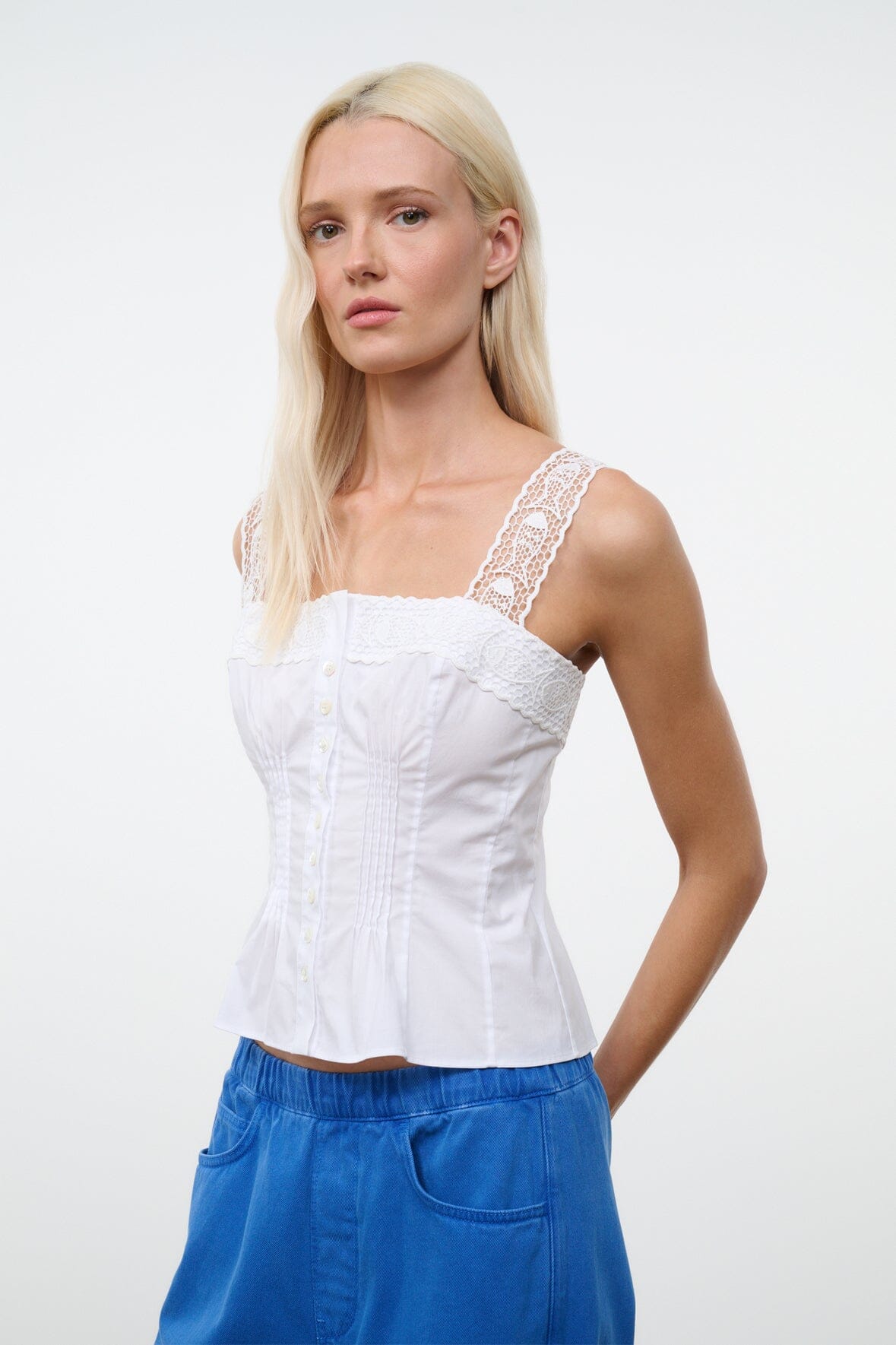 STAUD | Su26 Matilde Top White