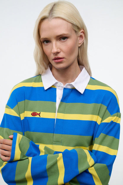 STAUD | Gavin Shirt Costa Stripe