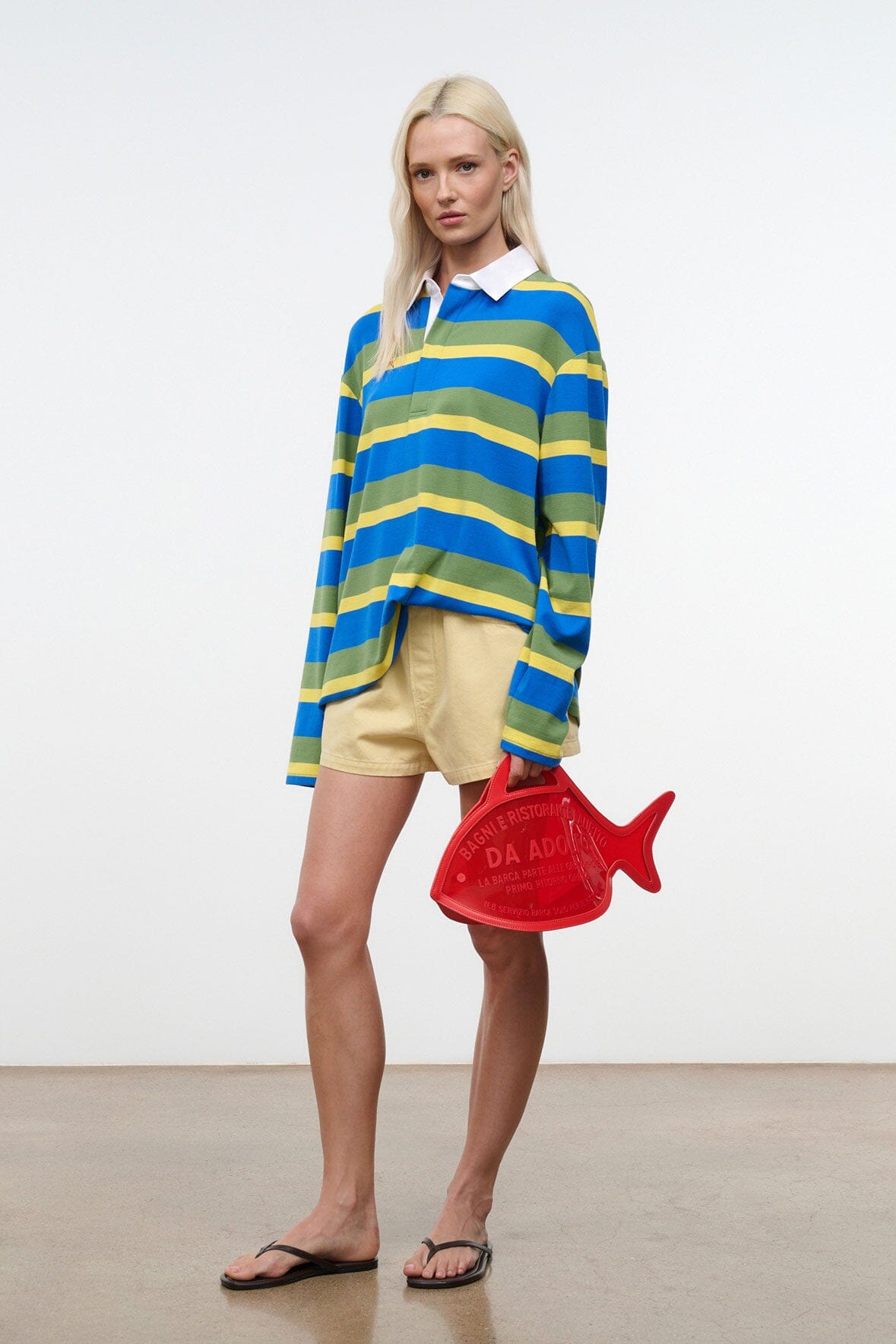STAUD | Gavin Shirt Costa Stripe