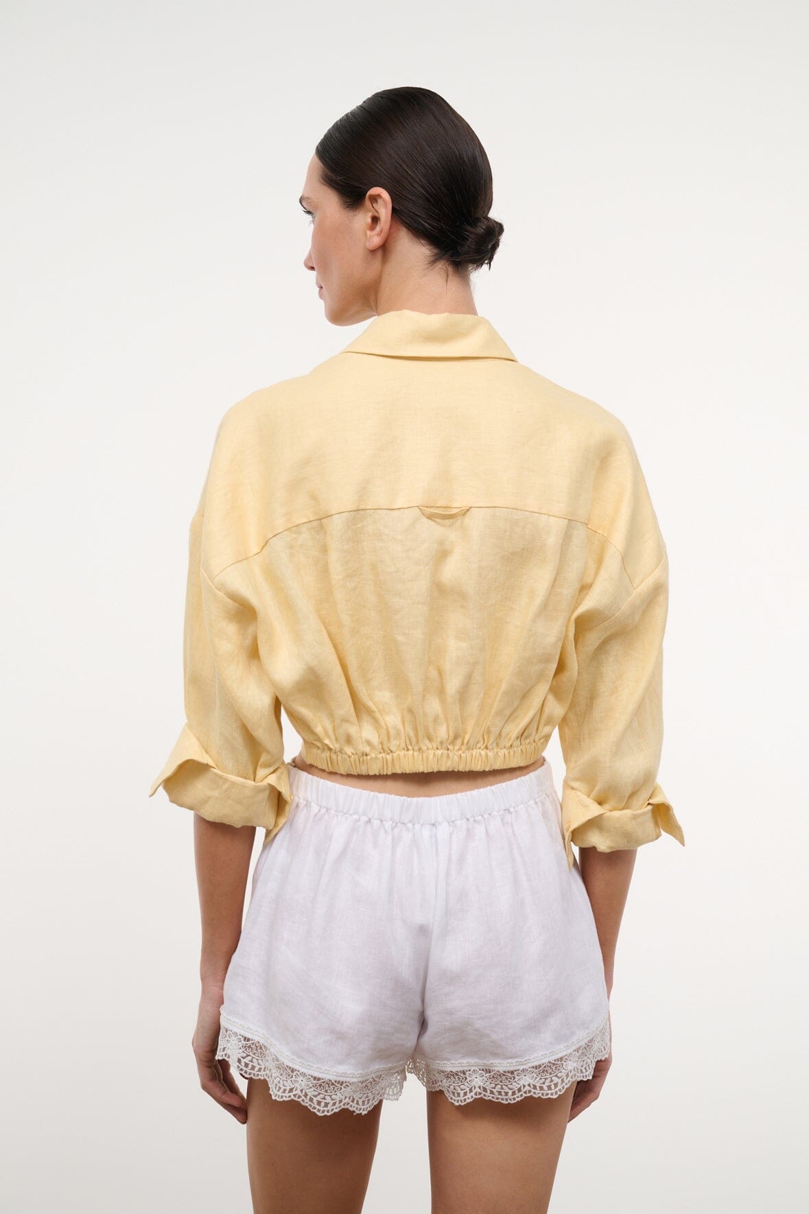 STAUD | Lisa Linen Top Butter