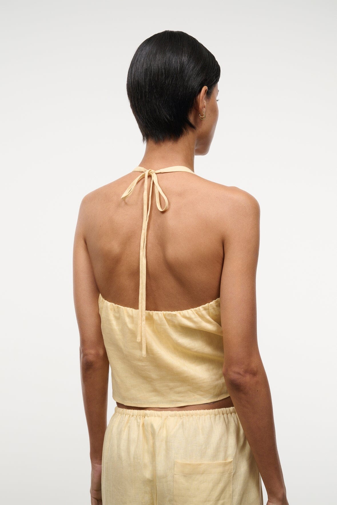 STAUD | Corso Linen Top Butter