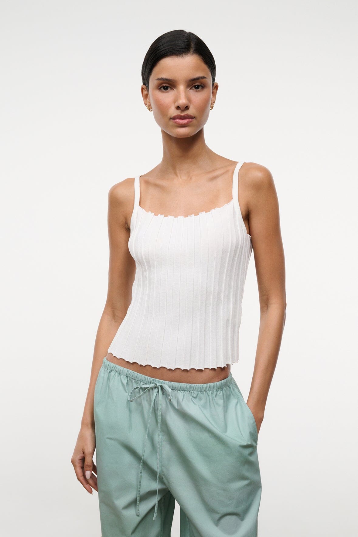 STAUD | Skye Tank Ivory