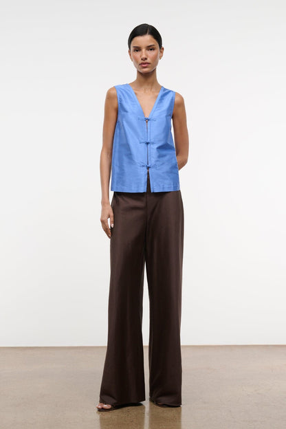 STAUD | Sami Silk Top Coast