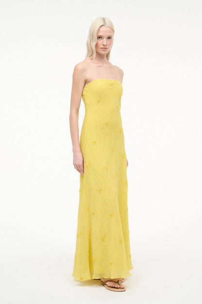 STAUD | Cassie Dress Lemon Custard