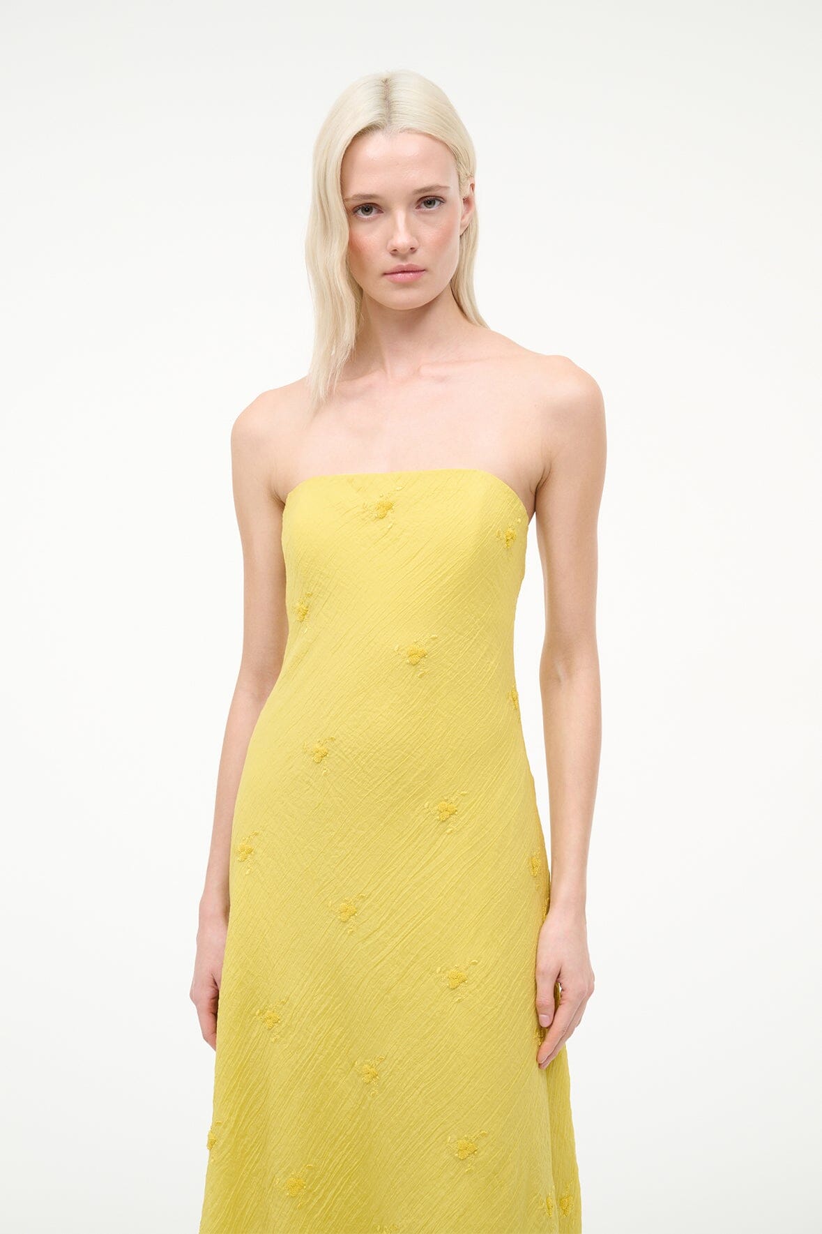 STAUD | Cassie Dress Lemon Custard