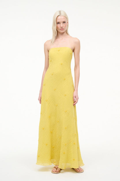 STAUD | Cassie Dress Lemon Custard