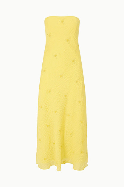 STAUD | Cassie Dress Lemon Custard