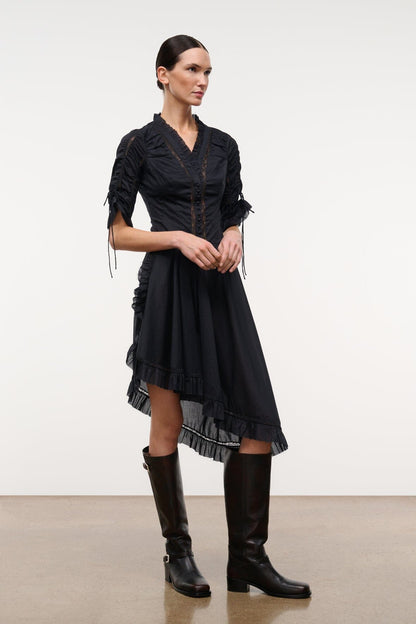 STAUD | Paolina Dress Black