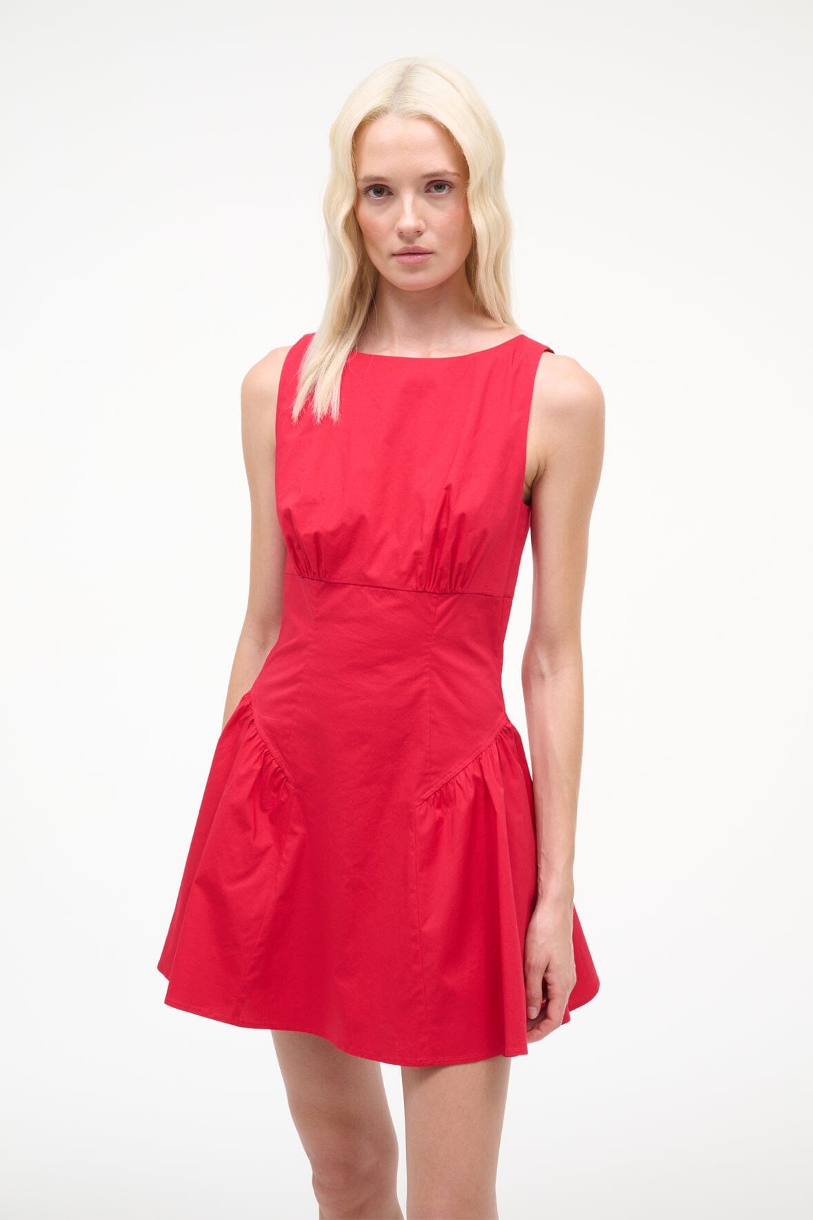 STAUD | Gwen Mini Dress Cherry