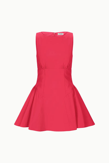 STAUD | Gwen Mini Dress Cherry