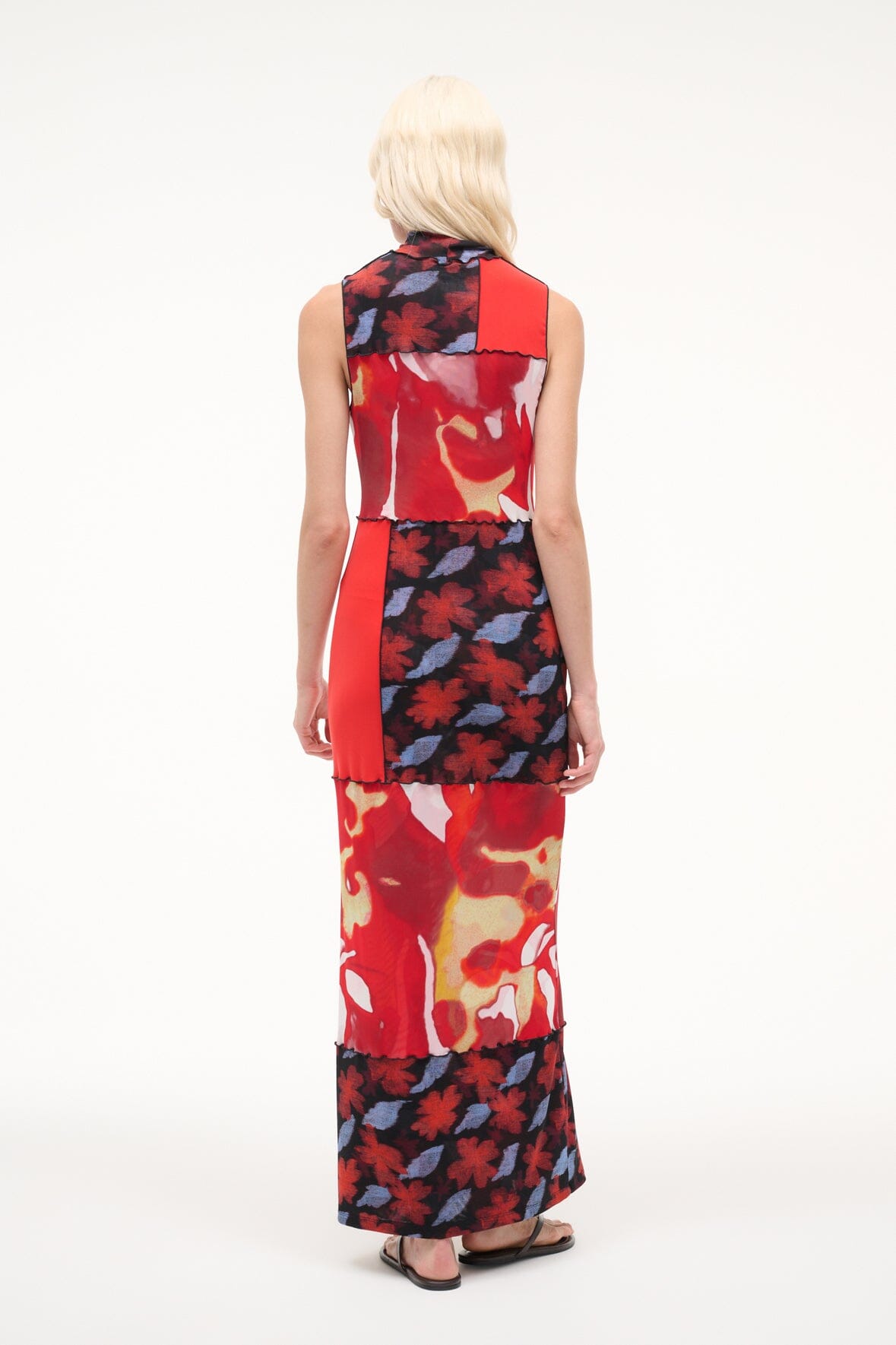 STAUD | Ruby Dress Red Zone Multi