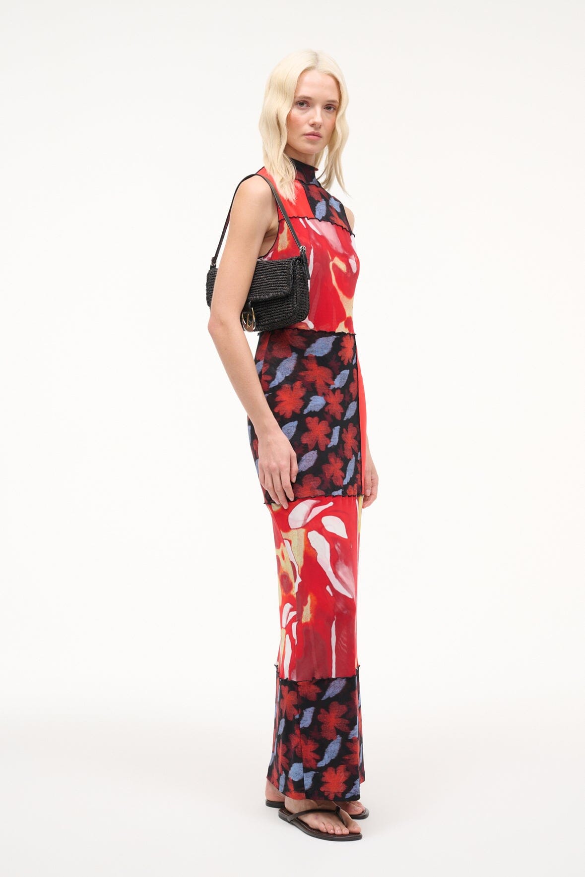 STAUD | Ruby Dress Red Zone Multi