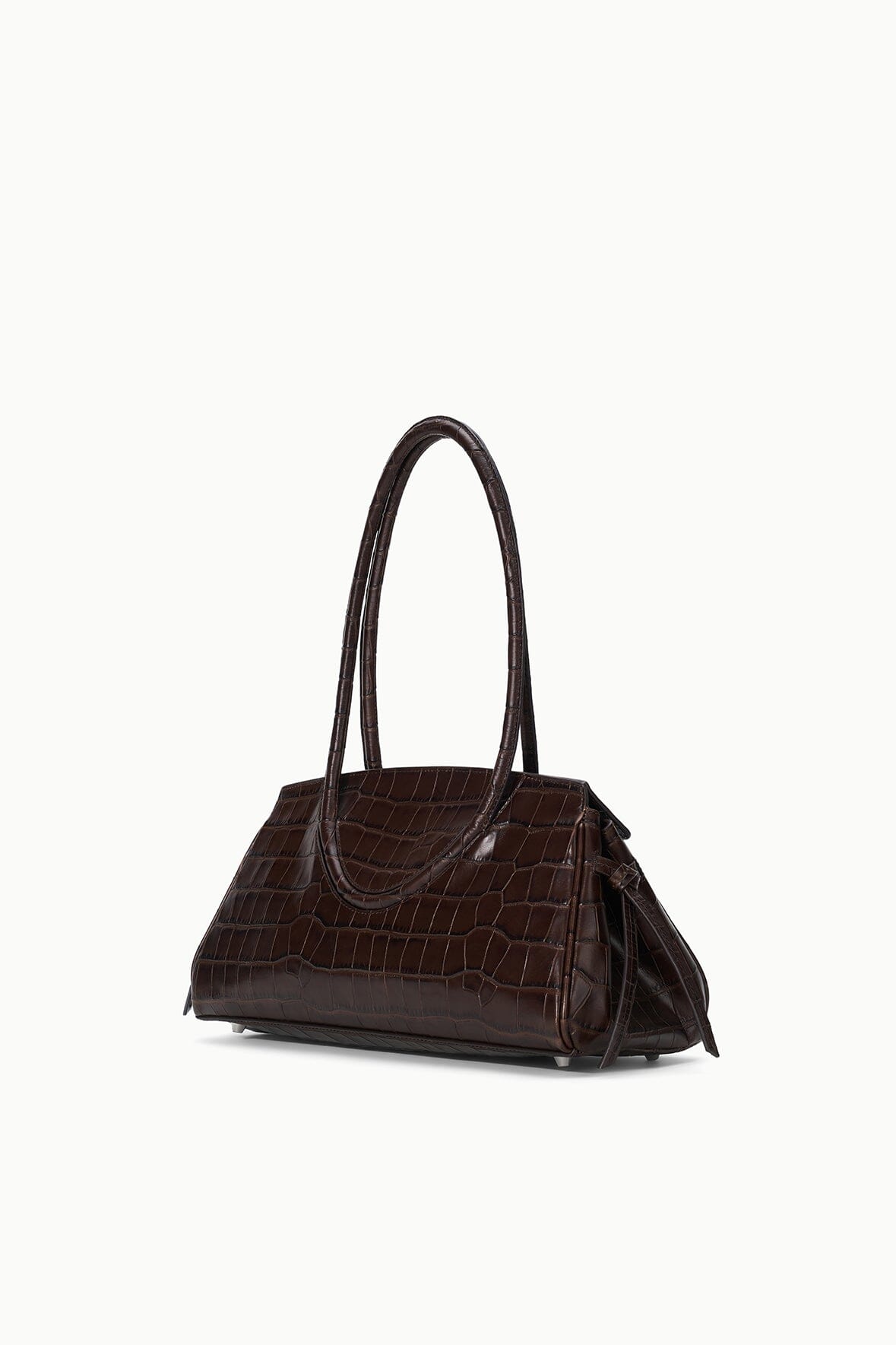 STAUD | Maude Shoulder Bag Espresso Croco