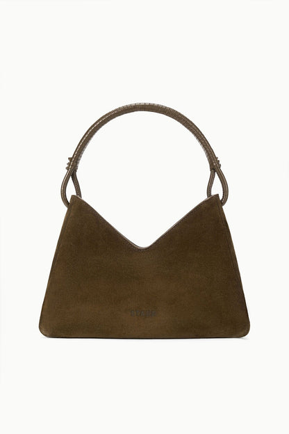 STAUD | Valerie Shoulder Bag Truffle Suede