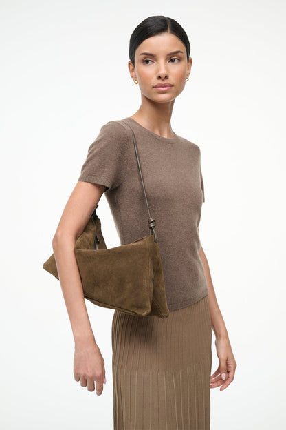 STAUD | Wally Shoulder Bag Truffle Suede