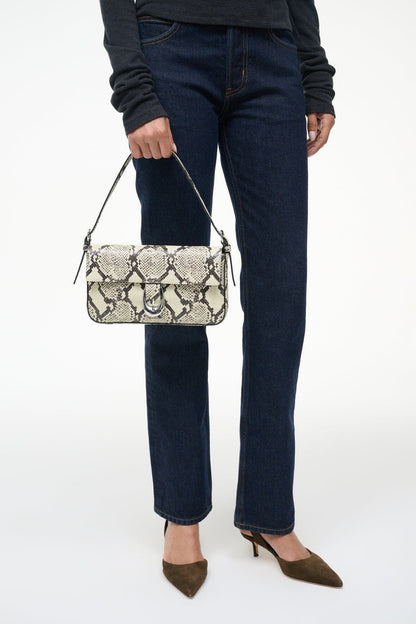 STAUD | Harlow Bag White Snake