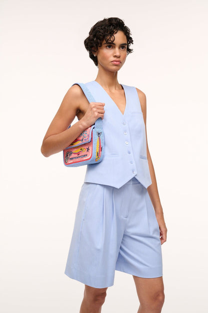STAUD | Tommy Beaded Bag Staudines Pink