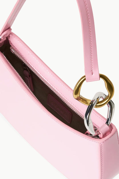 STAUD | Ollie Bag Cherry Blossom Pink Leather Shoulder Bag - Staud