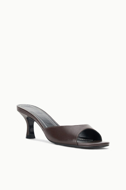STAUD | Brigitte Leather Mule Espresso