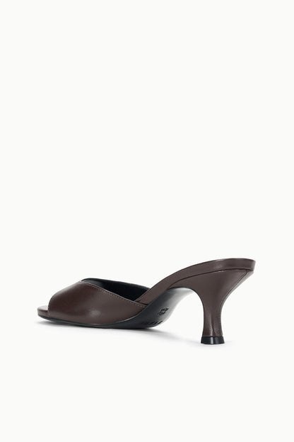 STAUD | Brigitte Leather Mule Espresso