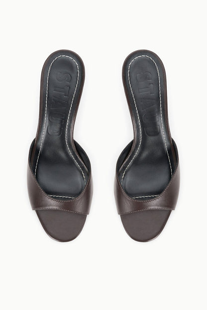 STAUD | Brigitte Leather Mule Espresso