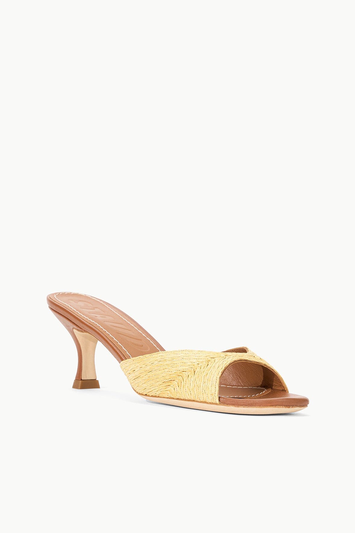 STAUD | Brigitte Mule Natural Raffia