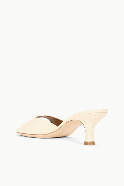 STAUD | Brigitte Leather Mule Cream