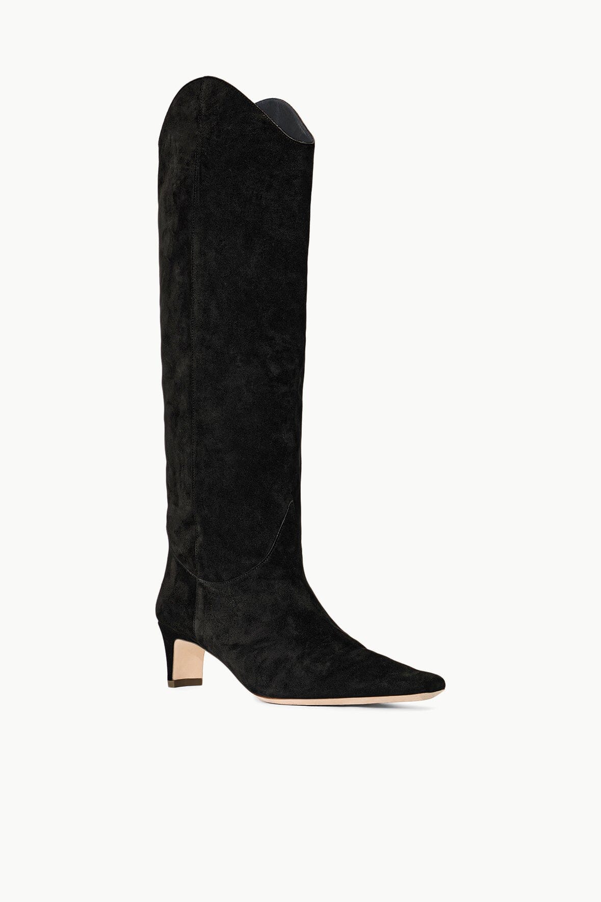 STAUD | Western Wally Boot Black Suede