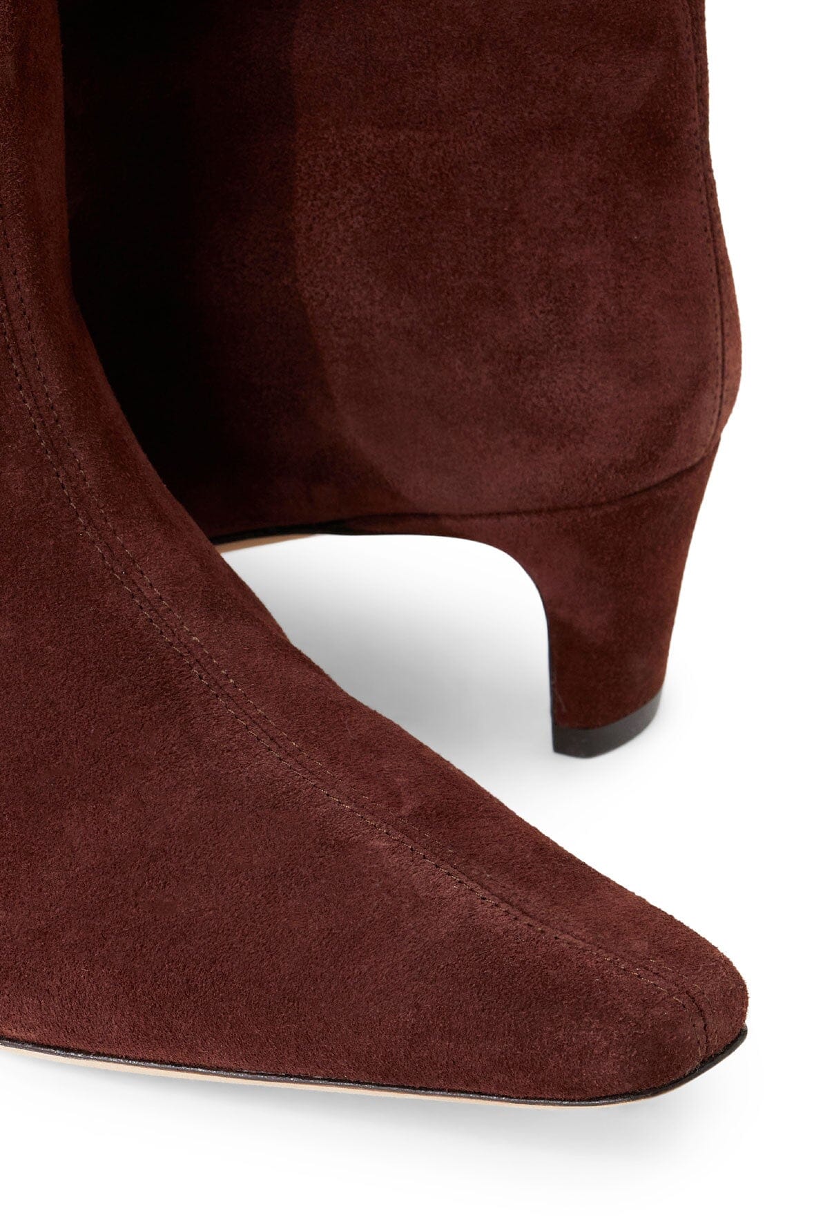 STAUD | Wally Ankle Boot Mahogany Suede