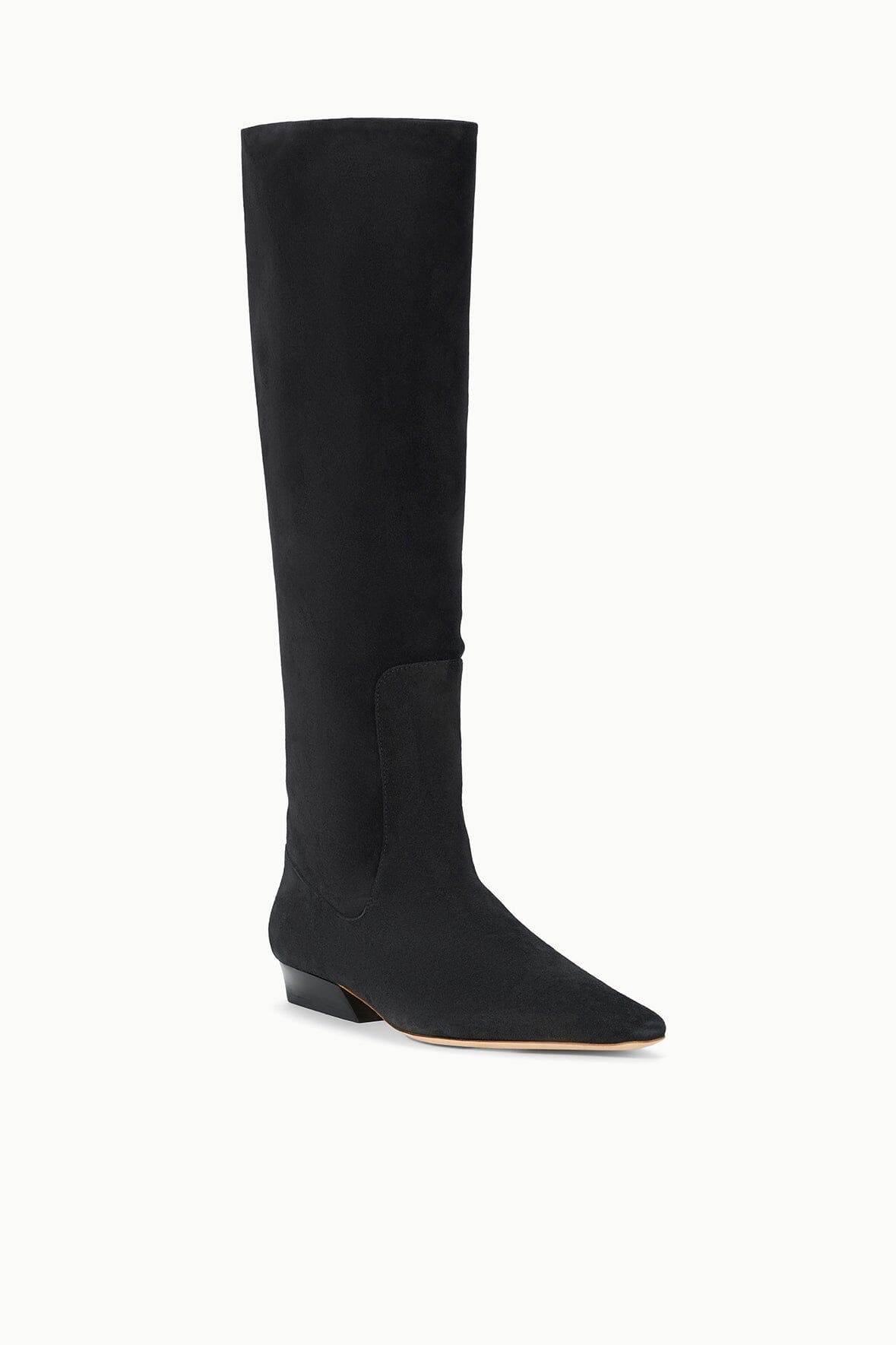 STAUD | Wally Flat Boot Black Suede