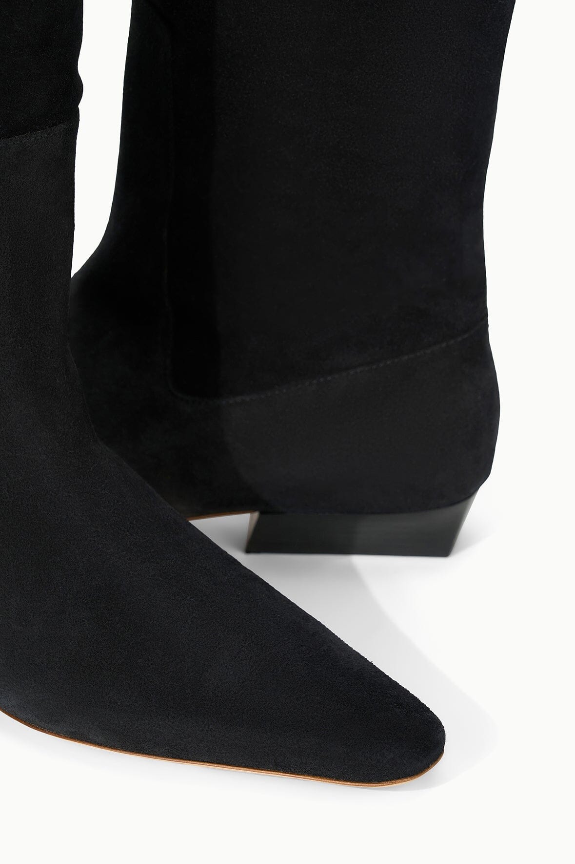 STAUD | Wally Flat Boot Black Suede