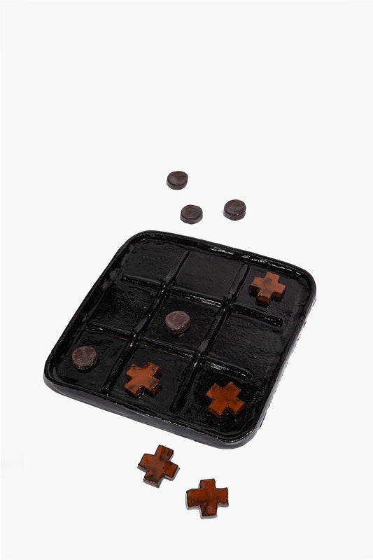 STAUD | Ceramic Tic Tac Toe Burnt Orange Glaze