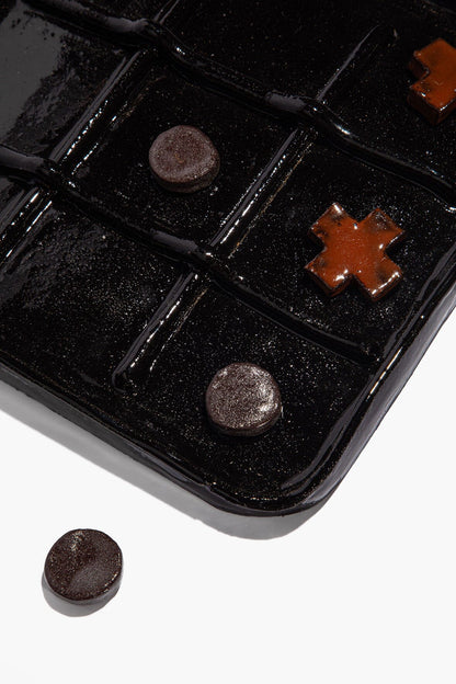 STAUD | Ceramic Tic Tac Toe Burnt Orange Glaze
