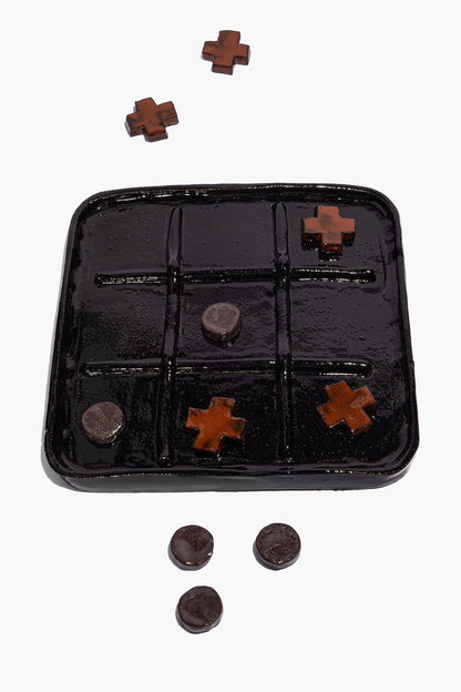 STAUD | Ceramic Tic Tac Toe Burnt Orange Glaze